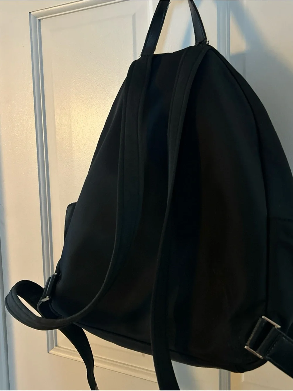 kate spade Black Nylon Backpack with Gold Hardware